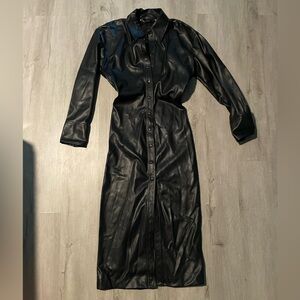 Zara faux leather Dress